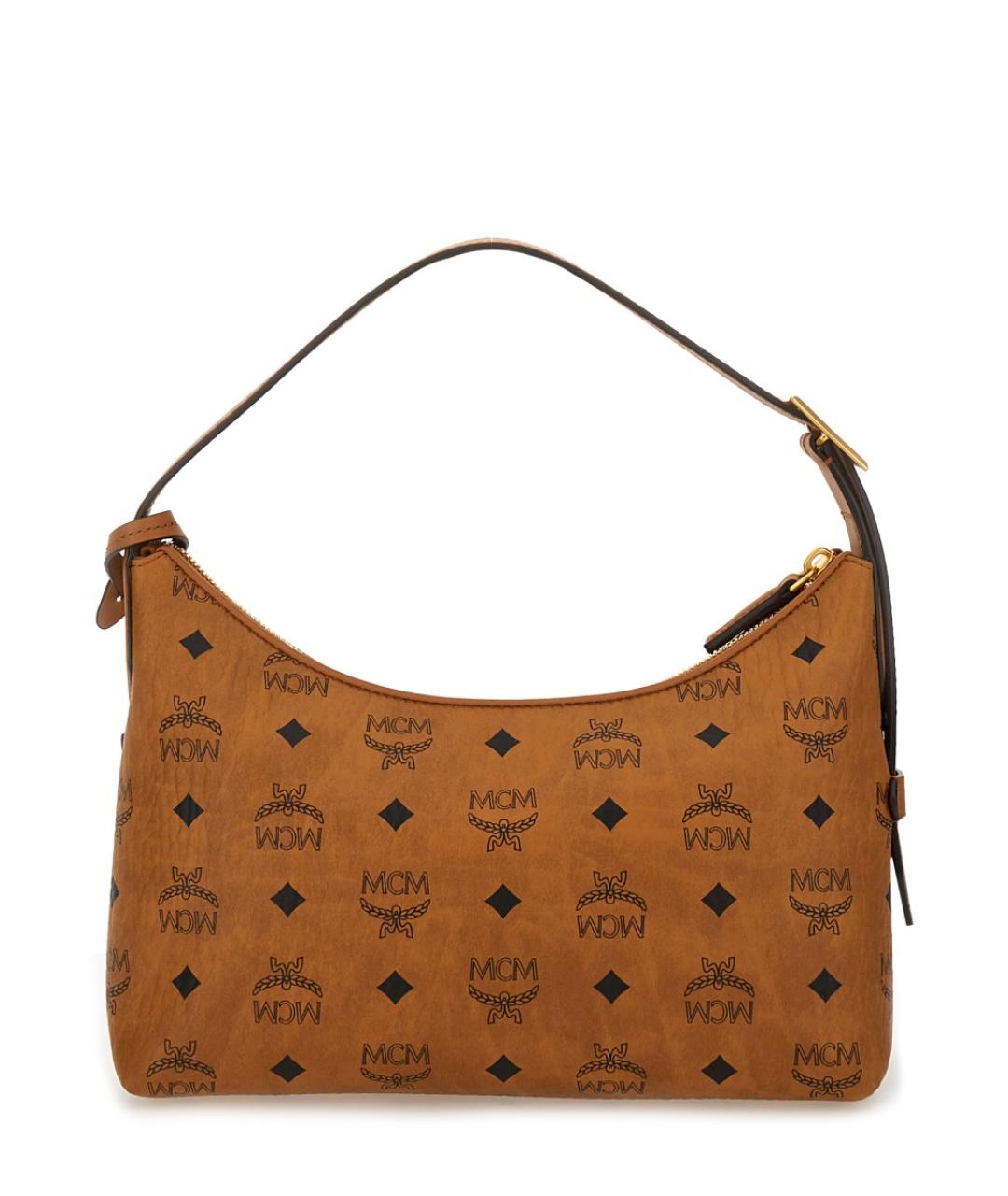 MCM Коричневая сумка через плечо из искусственной кожи, фото 3