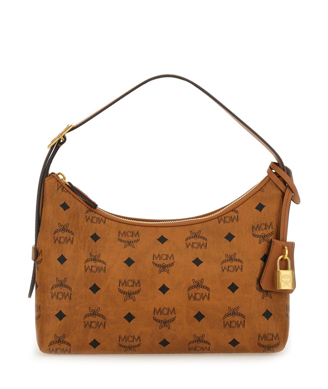 MCM Коричневая сумка через плечо из искусственной кожи, фото 1