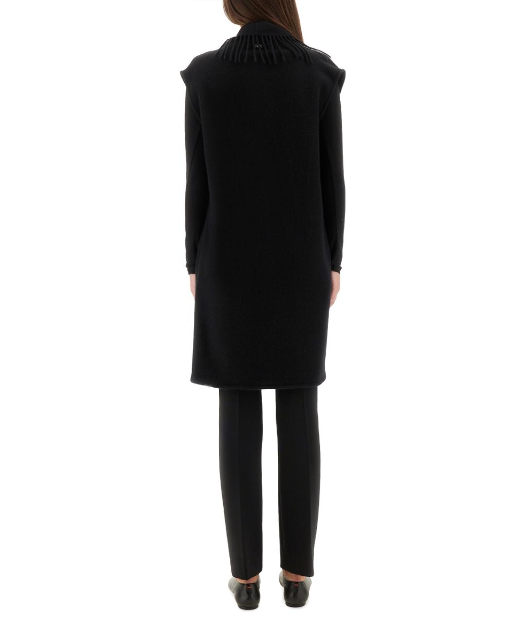 HERNO Черный шерстяной жилет, фото 4