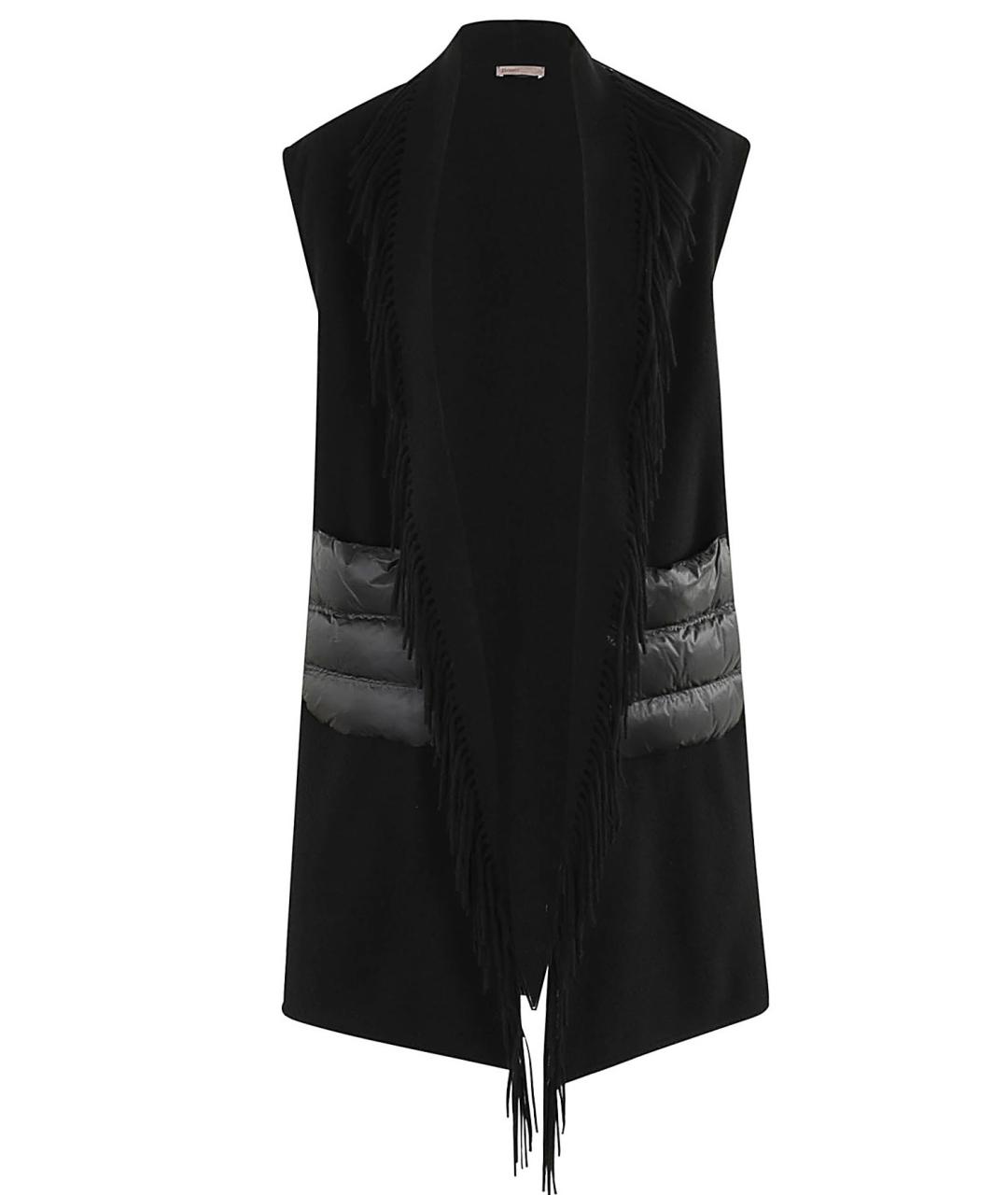 HERNO Черный шерстяной жилет, фото 1