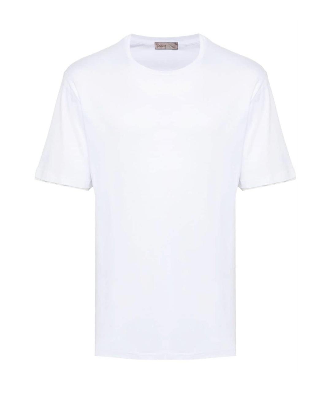 HERNO Белая хлопковая футболка, фото 1