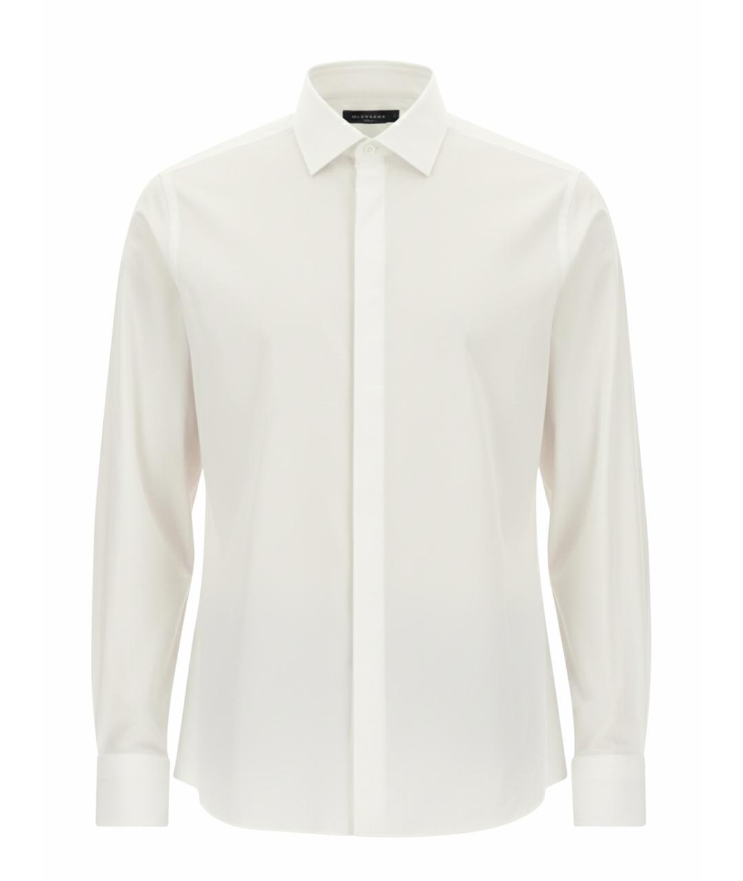 ZEGNA Белая хлопковая классическая рубашка, фото 1