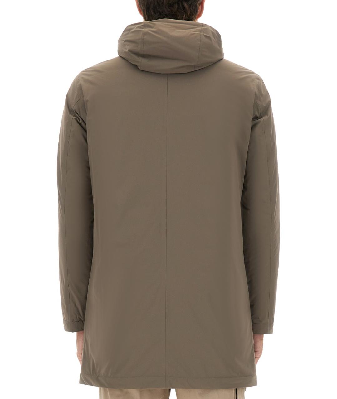 HERNO Бежевый полиамидовый тренч / плащ, фото 3