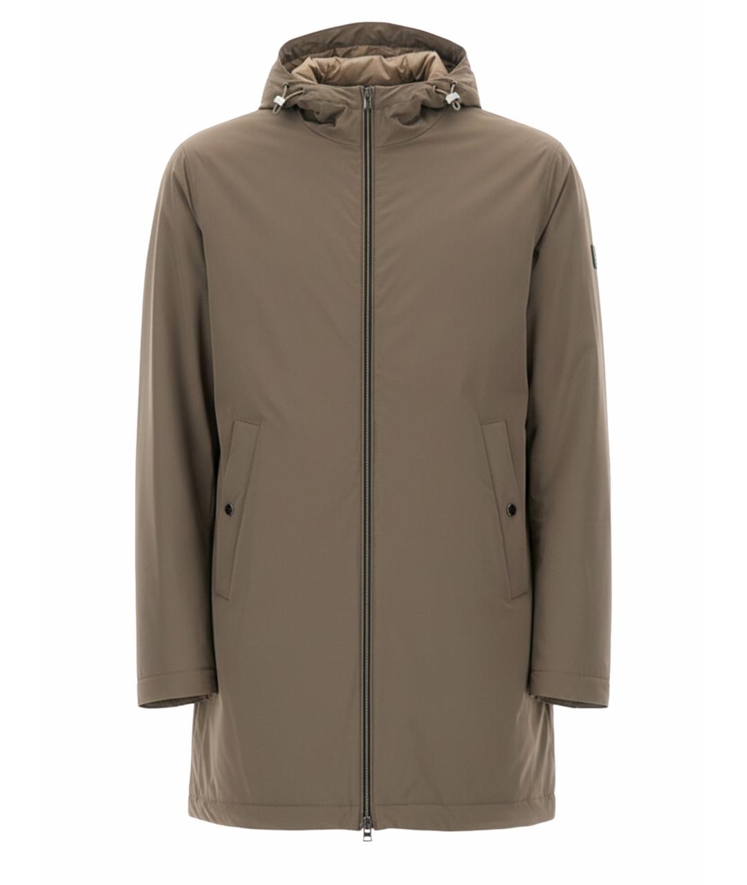 HERNO Бежевый полиамидовый тренч / плащ, фото 1