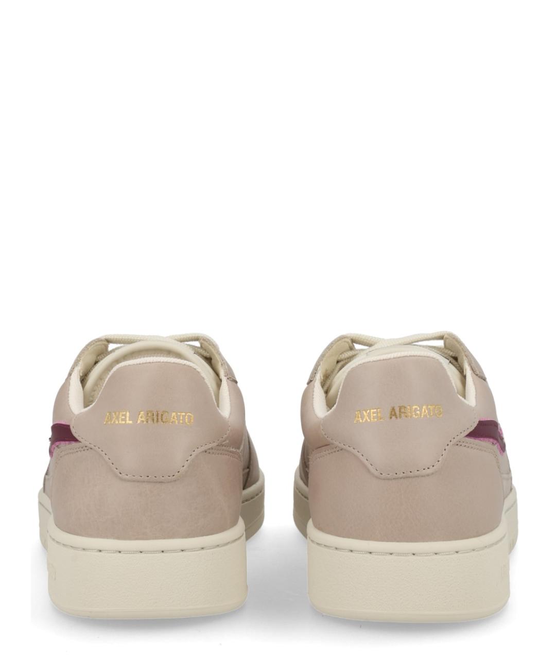 AXEL ARIGATO Серые кожаные низкие кроссовки / кеды, фото 4