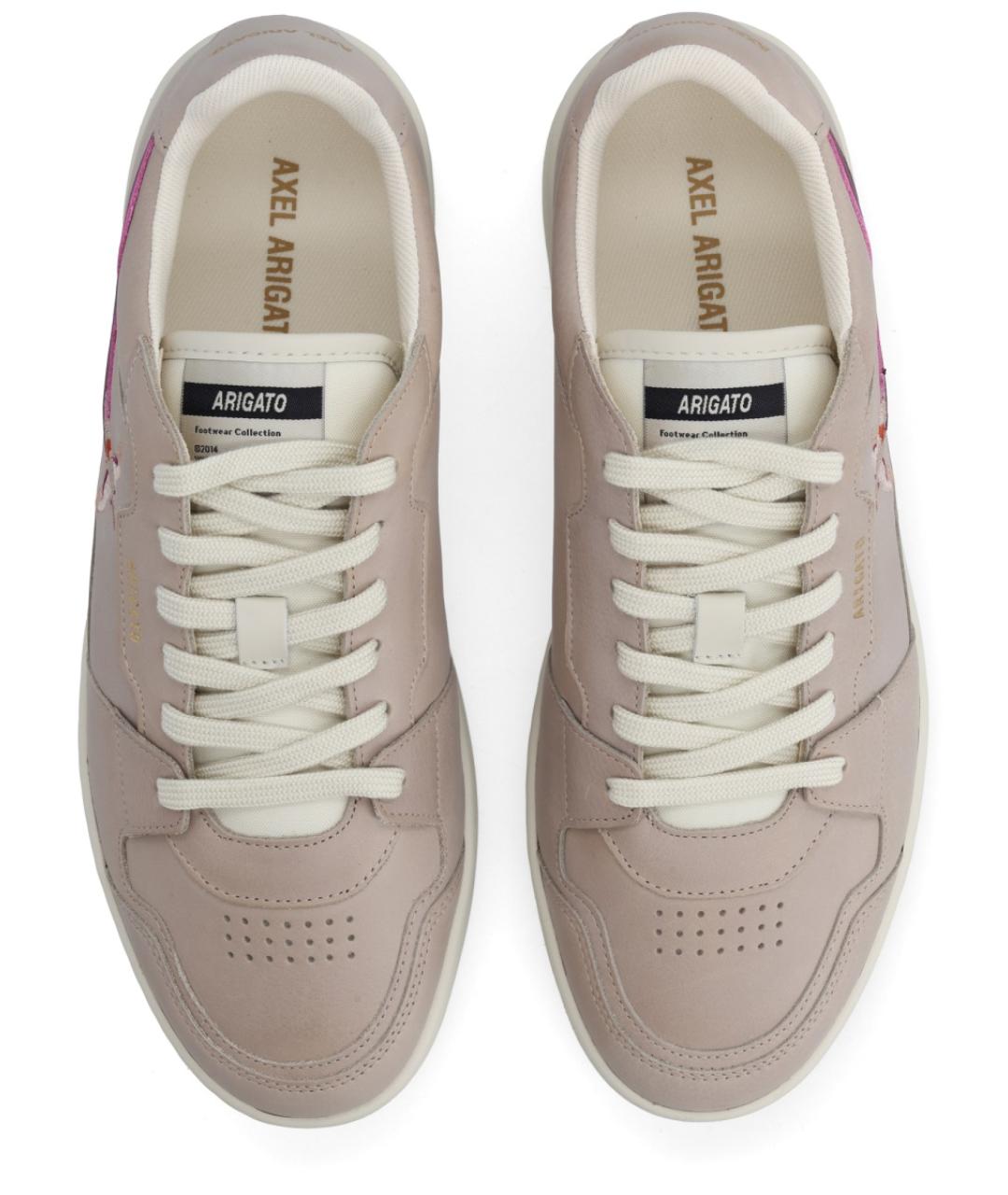 AXEL ARIGATO Серые кожаные низкие кроссовки / кеды, фото 5