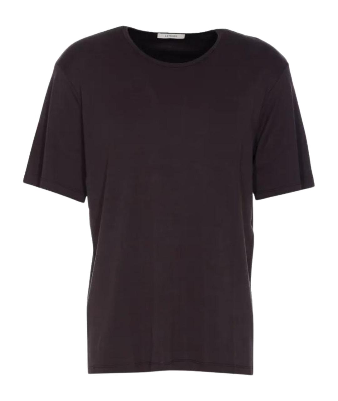 LEMAIRE Коричневая хлопковая футболка, фото 1