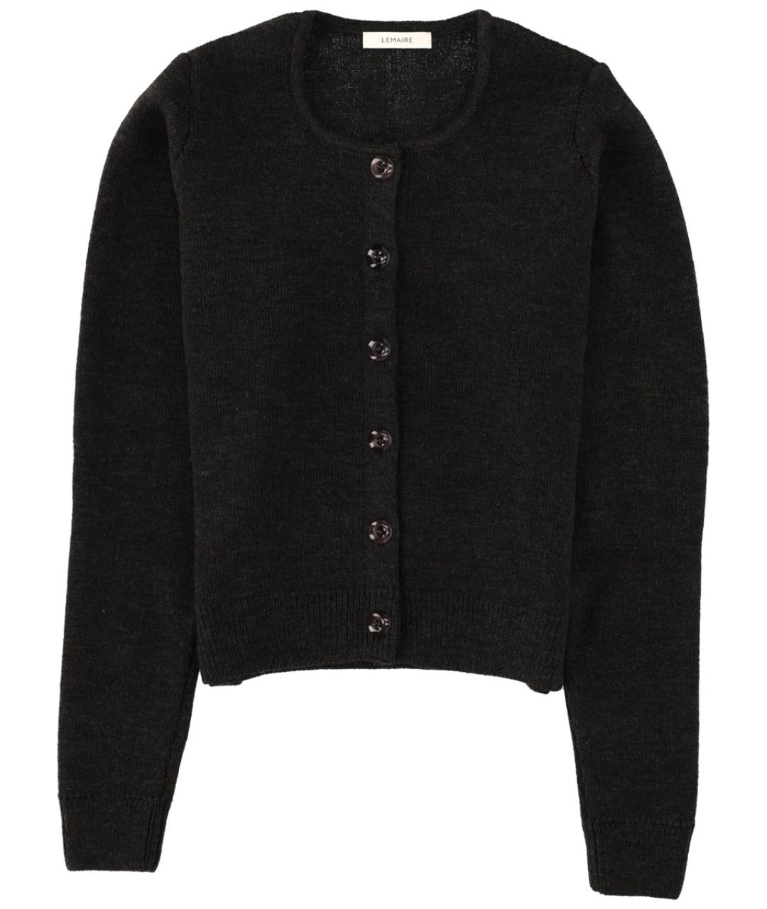 LEMAIRE Коричневый шерстяной кардиган, фото 1