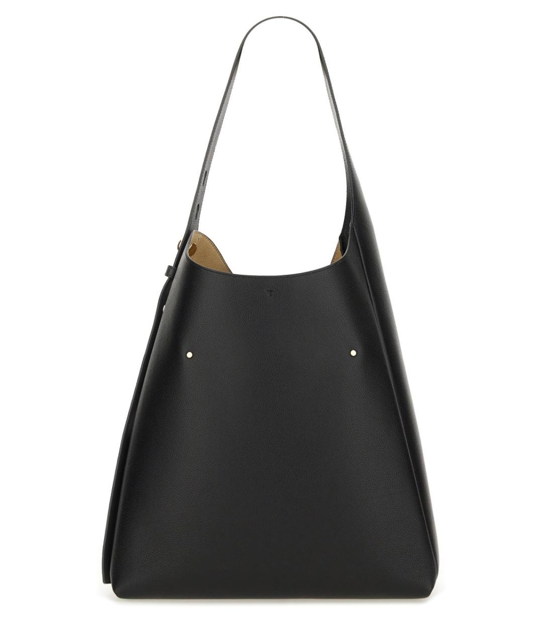 TORY BURCH Черная кожаная сумка тоут, фото 4