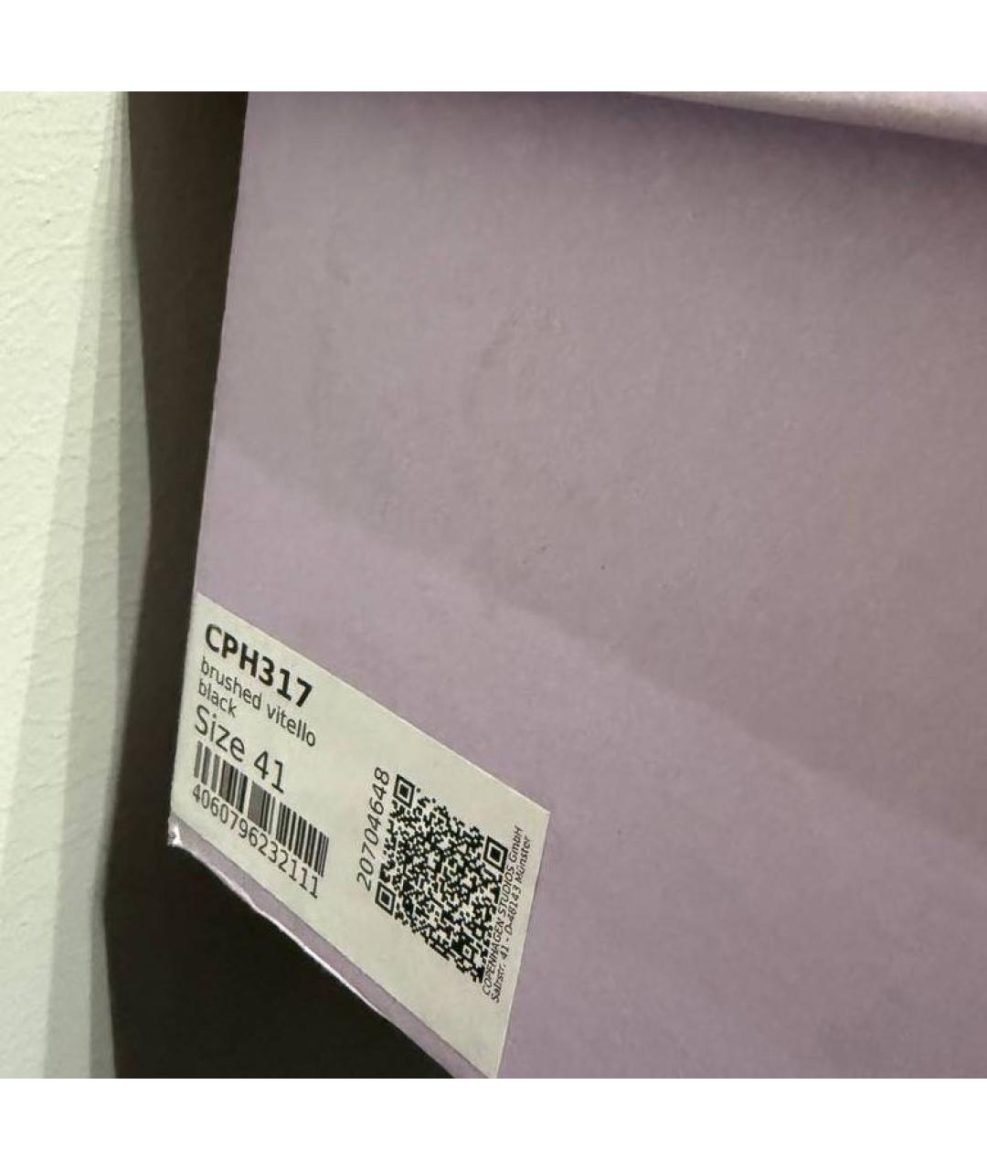 COPENHAGEN Черные кожаные сандалии, фото 7