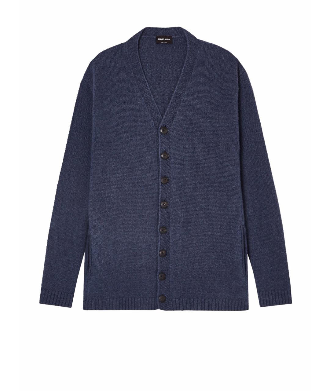 PS BY PAUL SMITH Синий шерстяной кардиган, фото 1