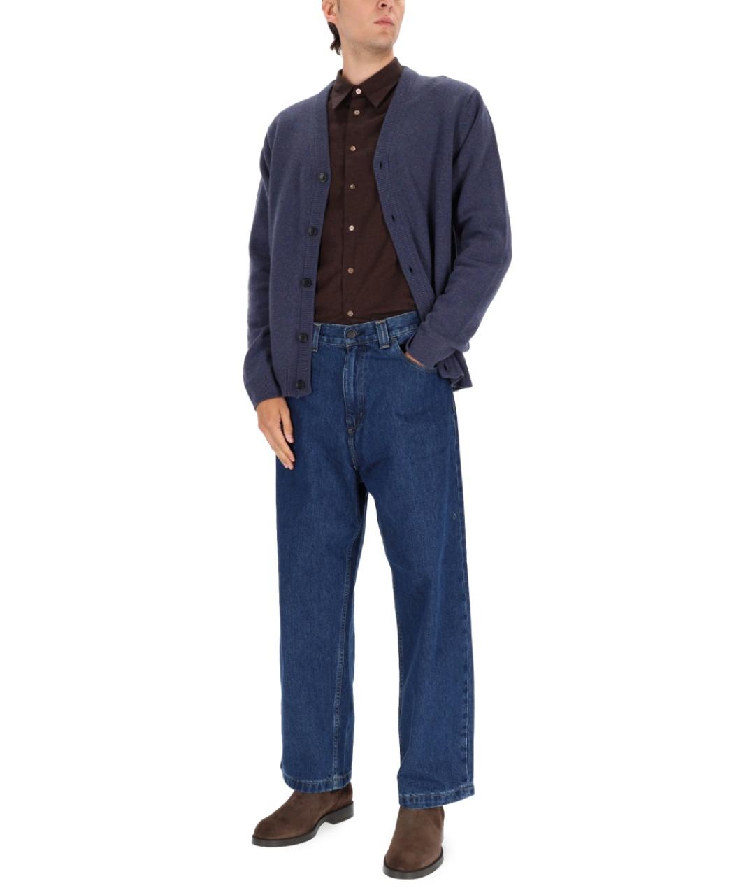 PS BY PAUL SMITH Синий шерстяной кардиган, фото 2