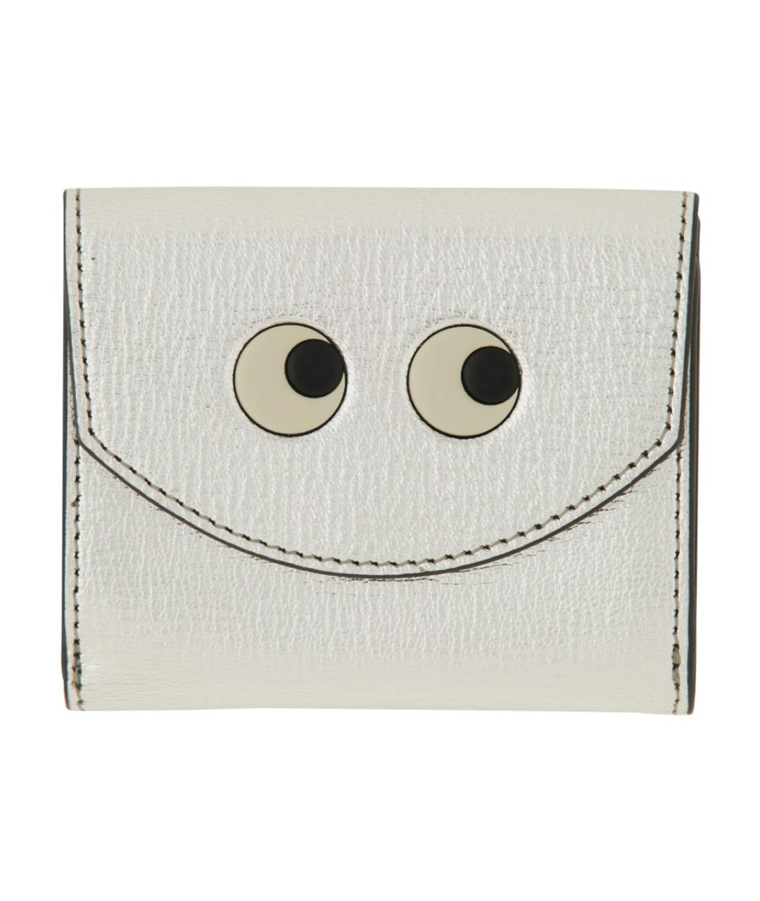 ANYA HINDMARCH Серебрянный кожаный кошелек, фото 1