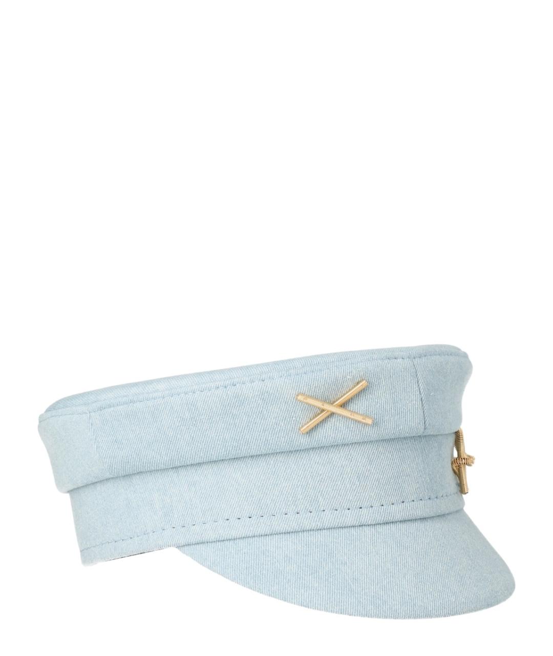 RUSLAN BAGINSKIY Голубая хлопковая кепка, фото 3