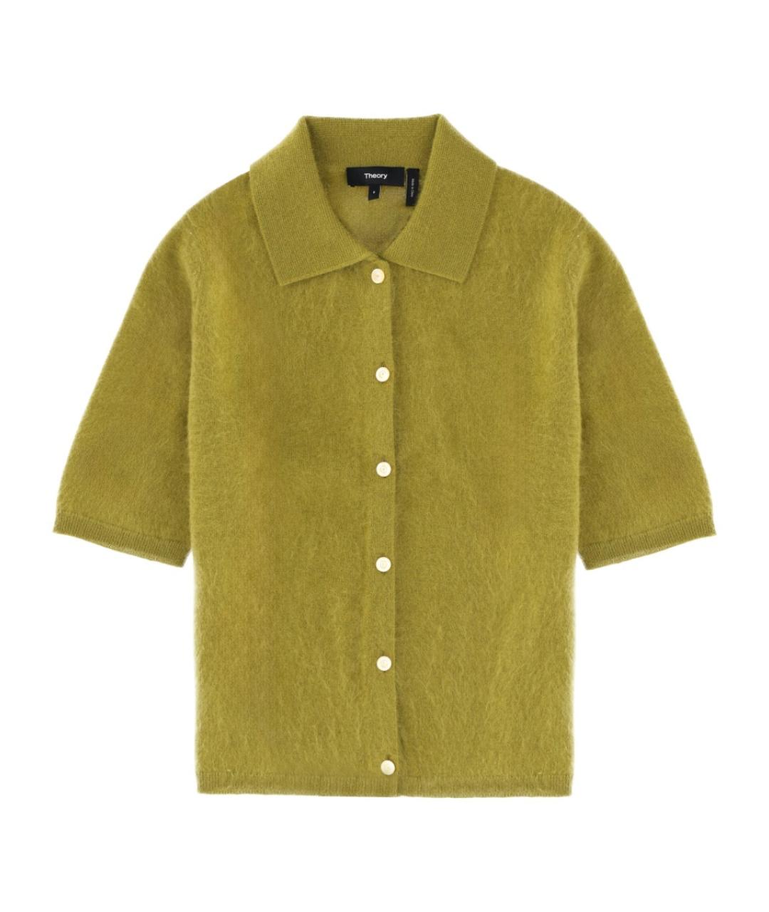 THEORY Зеленая кашемировая рубашка, фото 1