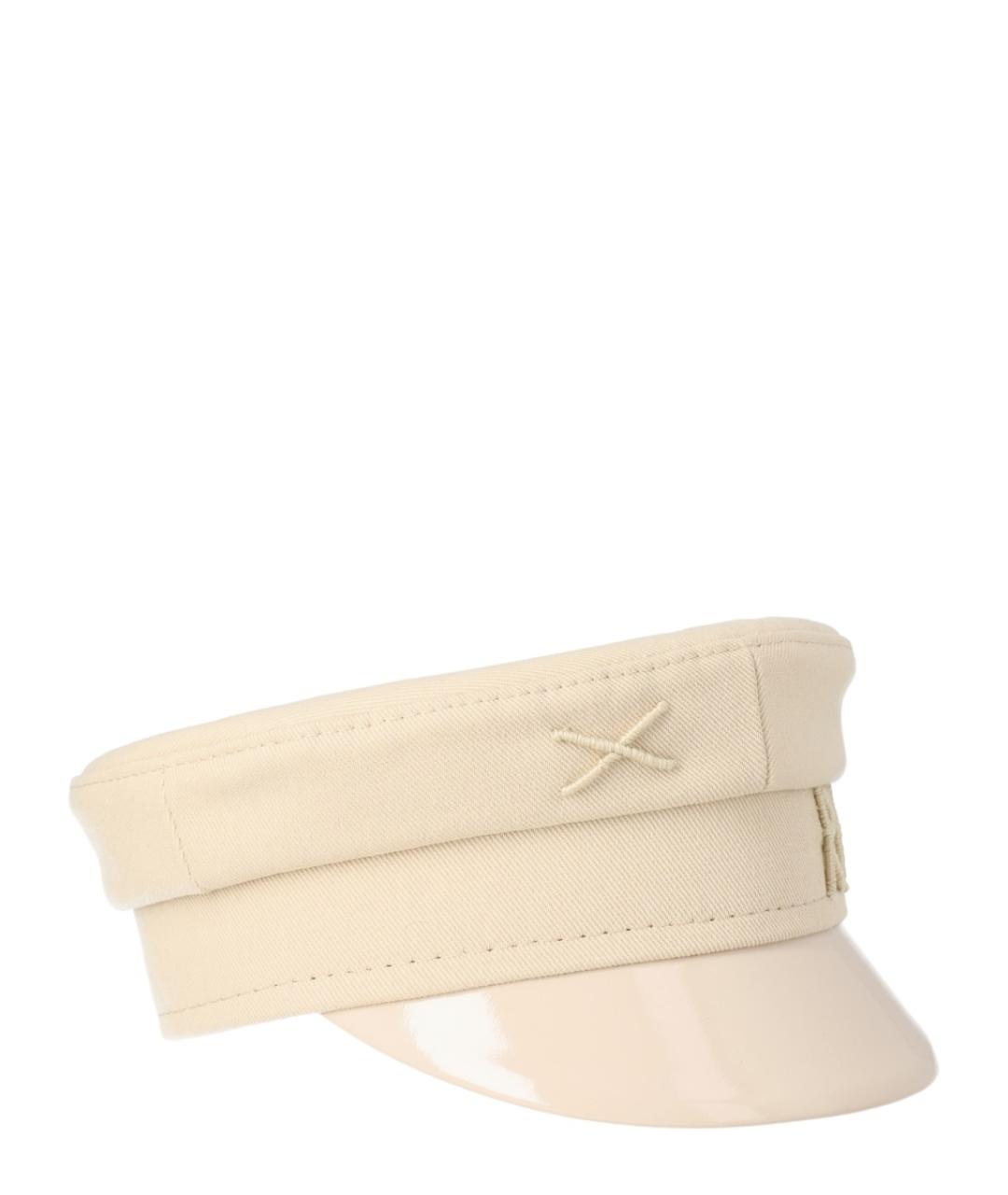 RUSLAN BAGINSKIY Бежевая хлопковая кепка, фото 3