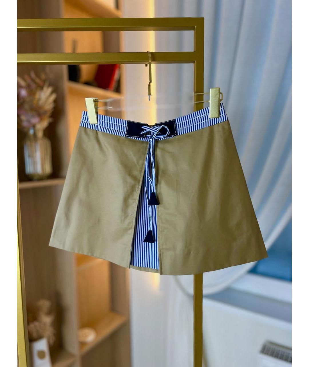 SANDRO Голубой хлопковый костюм с юбками, фото 2