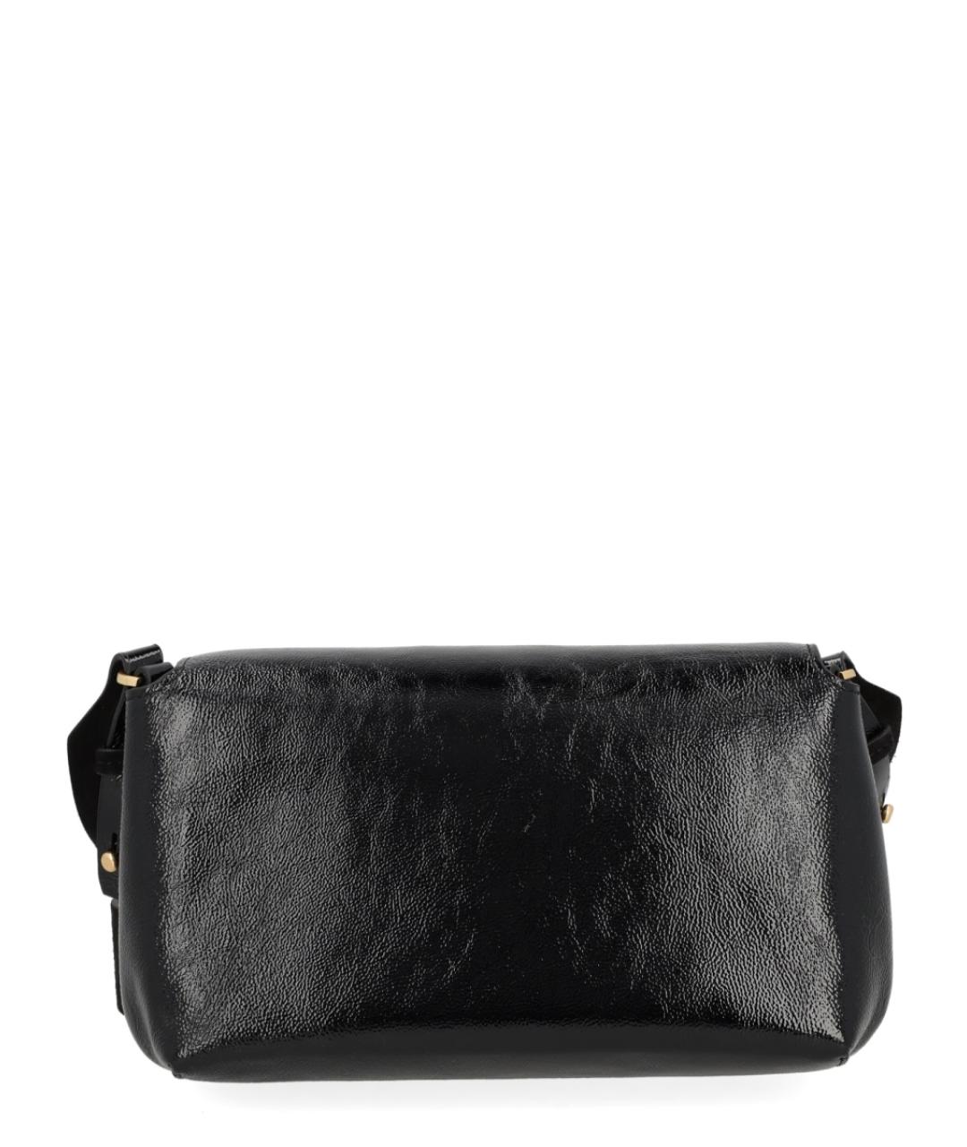 ANYA HINDMARCH Черная кожаная сумка через плечо, фото 2