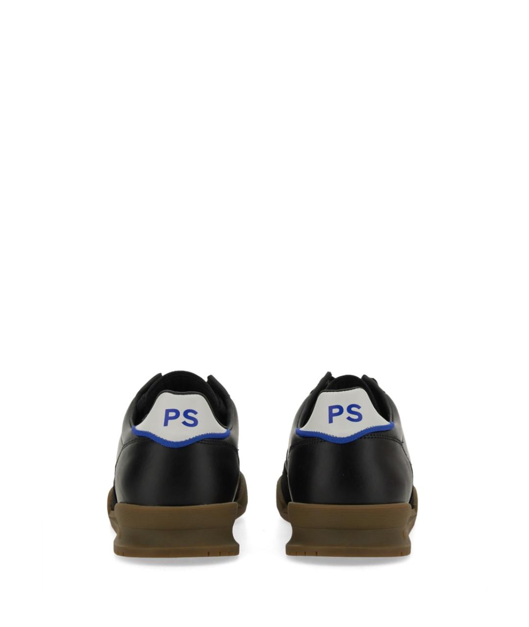PS BY PAUL SMITH Черные кожаные низкие кроссовки / кеды, фото 3