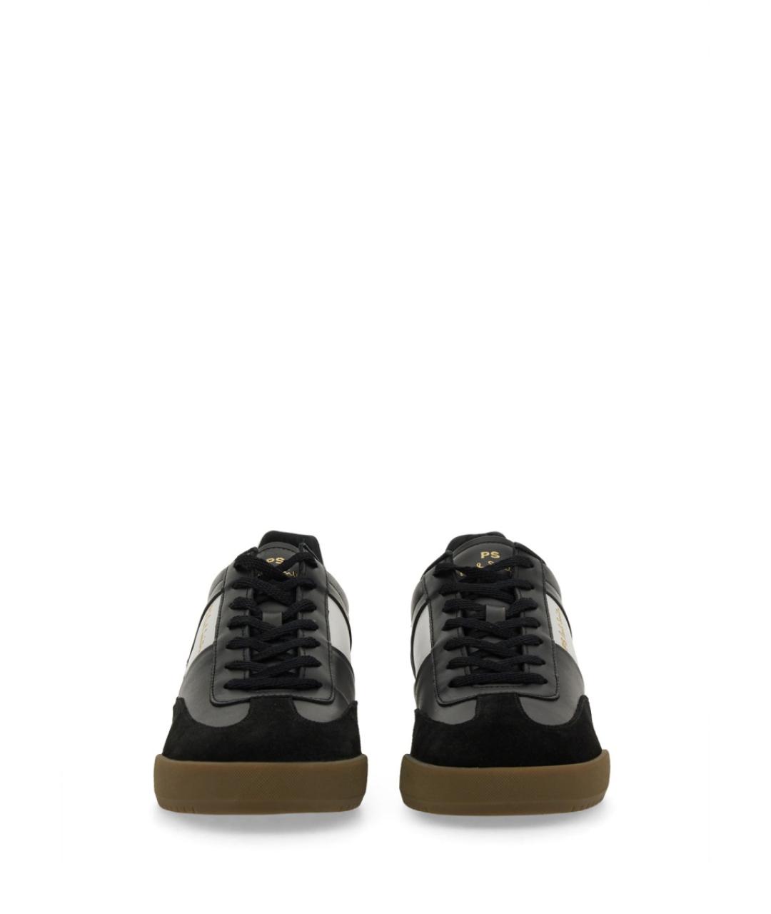 PS BY PAUL SMITH Черные кожаные низкие кроссовки / кеды, фото 4