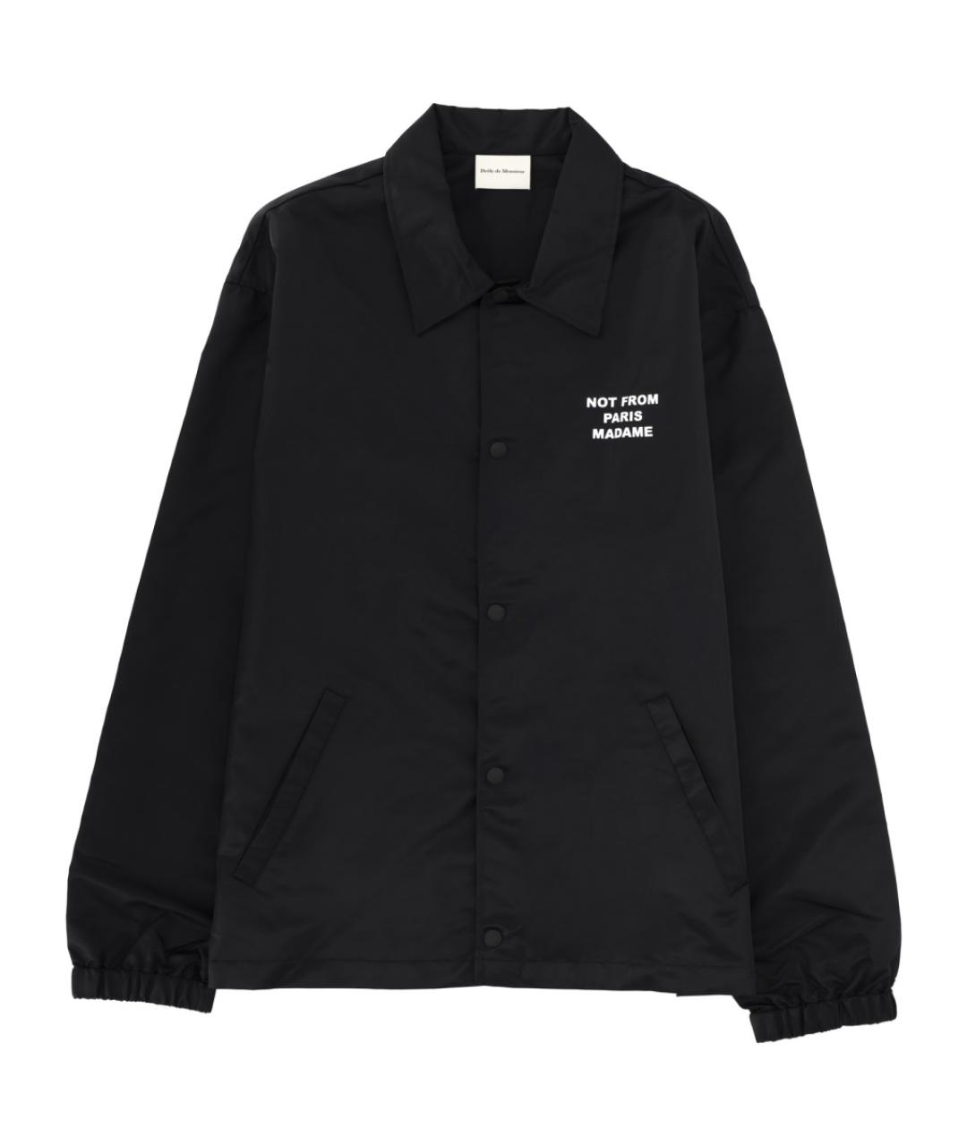 Drole de Monsieur Черная полиамидовая куртка, фото 1