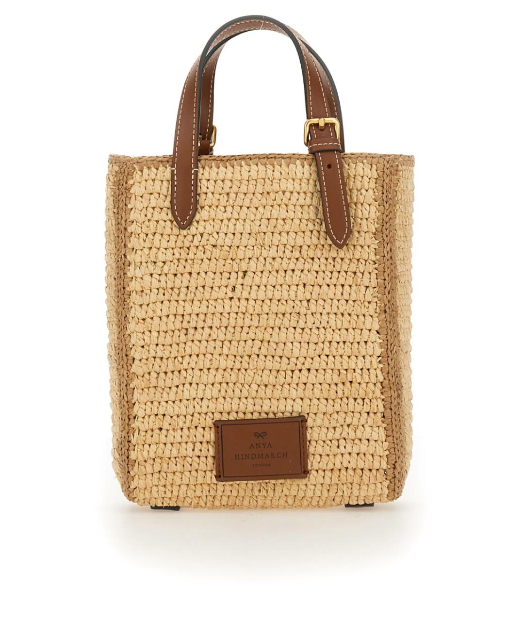 ANYA HINDMARCH Бежевая сумка тоут, фото 2