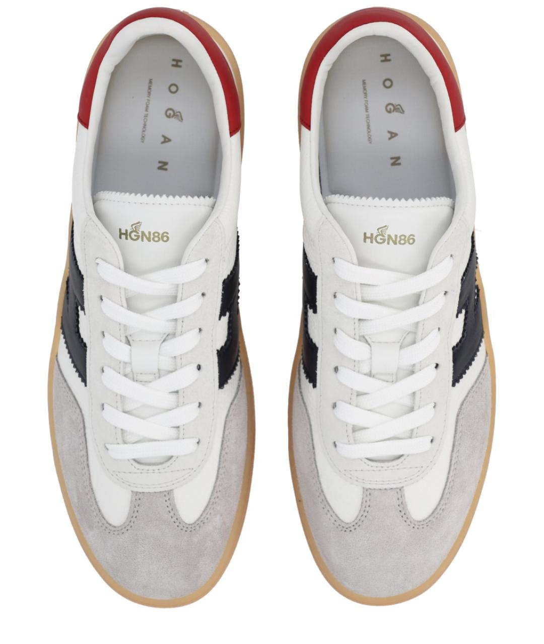 HOGAN Мульти кожаные низкие кроссовки / кеды, фото 5