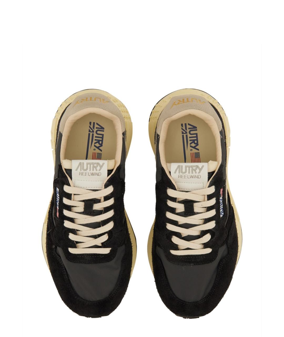 AUTRY Черные синтетические низкие кроссовки / кеды, фото 6