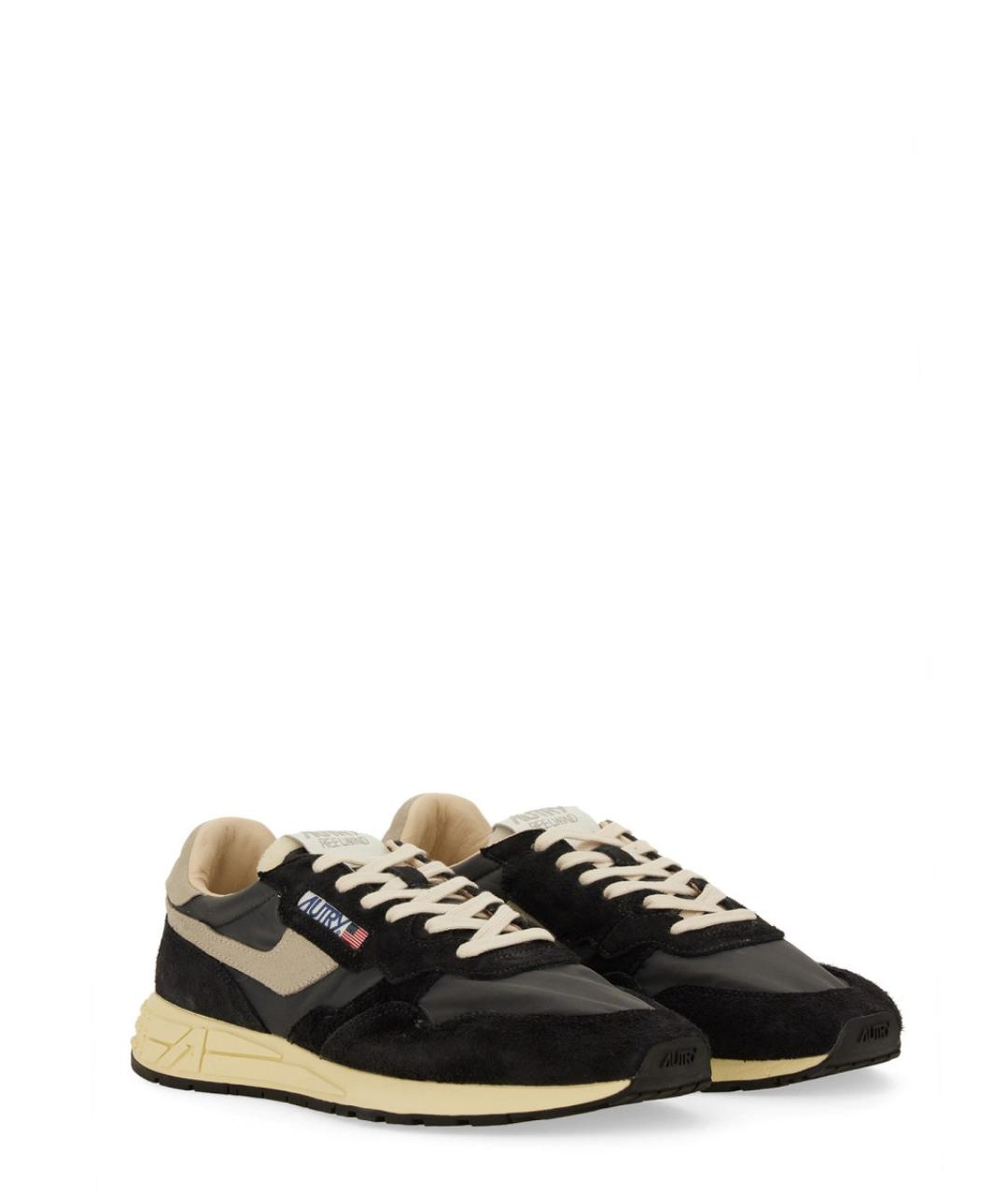 AUTRY Черные синтетические низкие кроссовки / кеды, фото 2