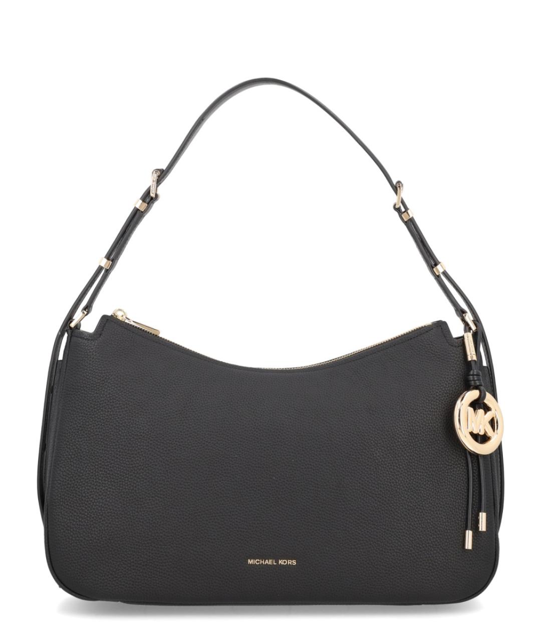 MICHAEL KORS Черная кожаная сумка через плечо, фото 1