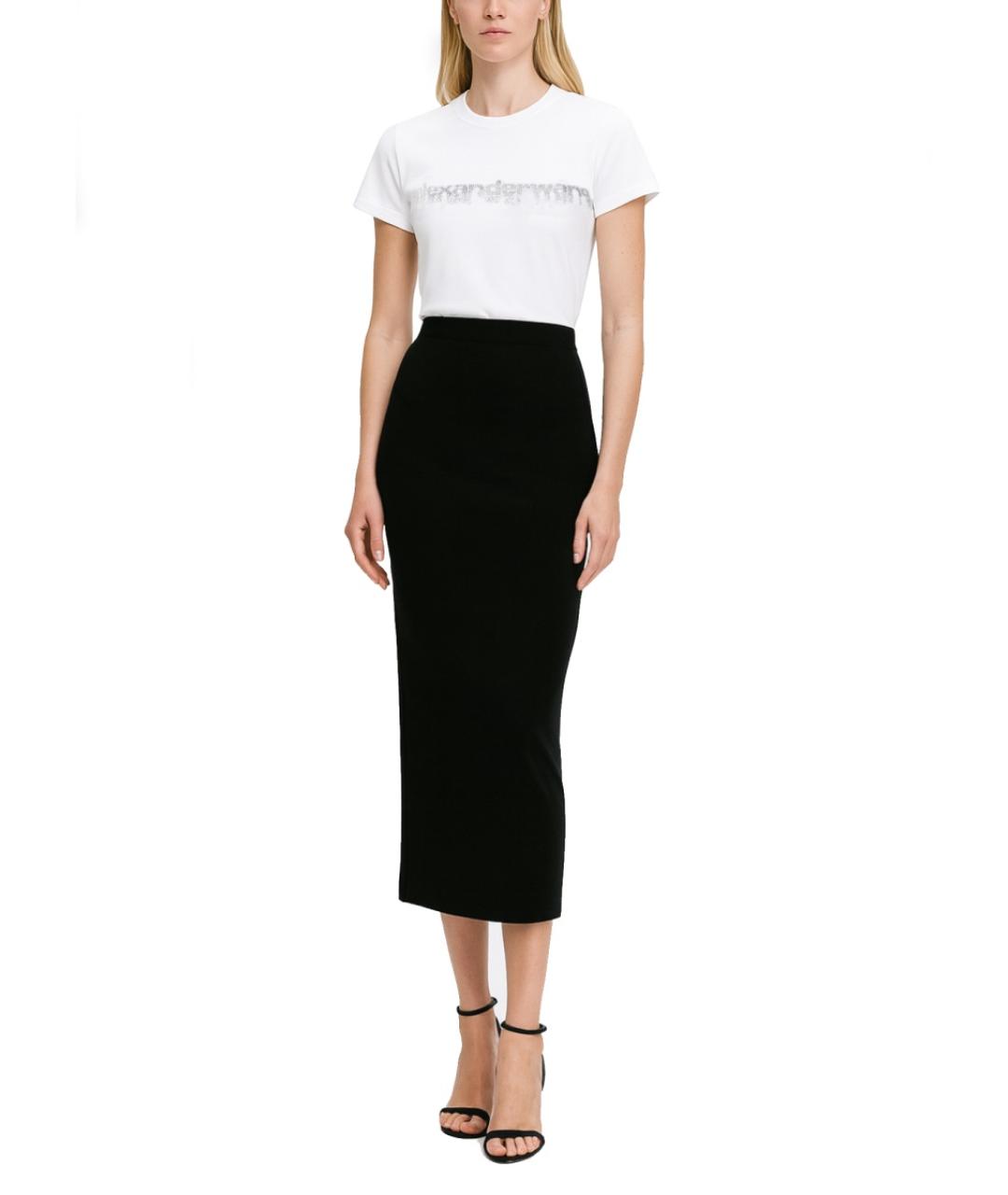 ALEXANDER WANG Белая хлопковая футболка, фото 2