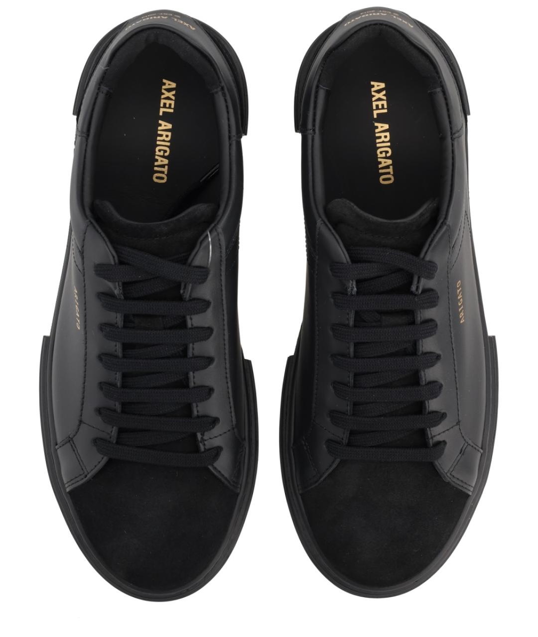 AXEL ARIGATO Черные кожаные низкие кроссовки / кеды, фото 5
