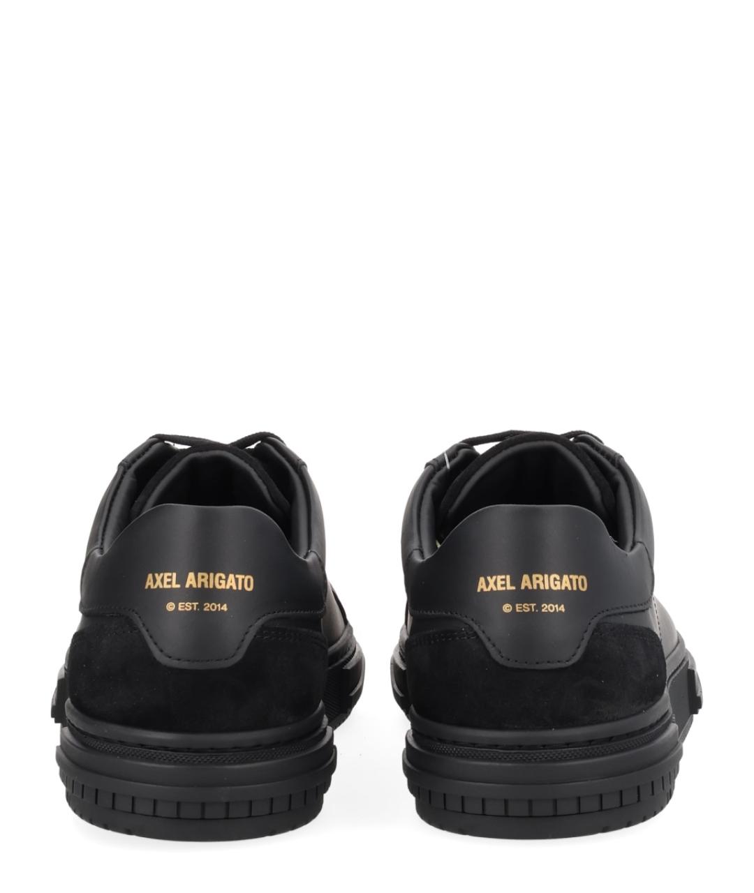 AXEL ARIGATO Черные кожаные низкие кроссовки / кеды, фото 4