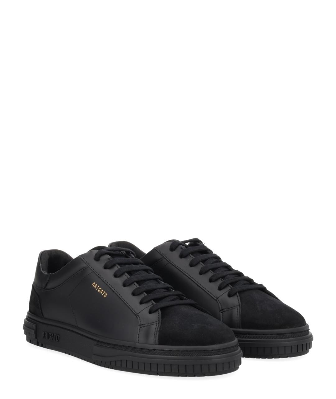 AXEL ARIGATO Черные кожаные низкие кроссовки / кеды, фото 2