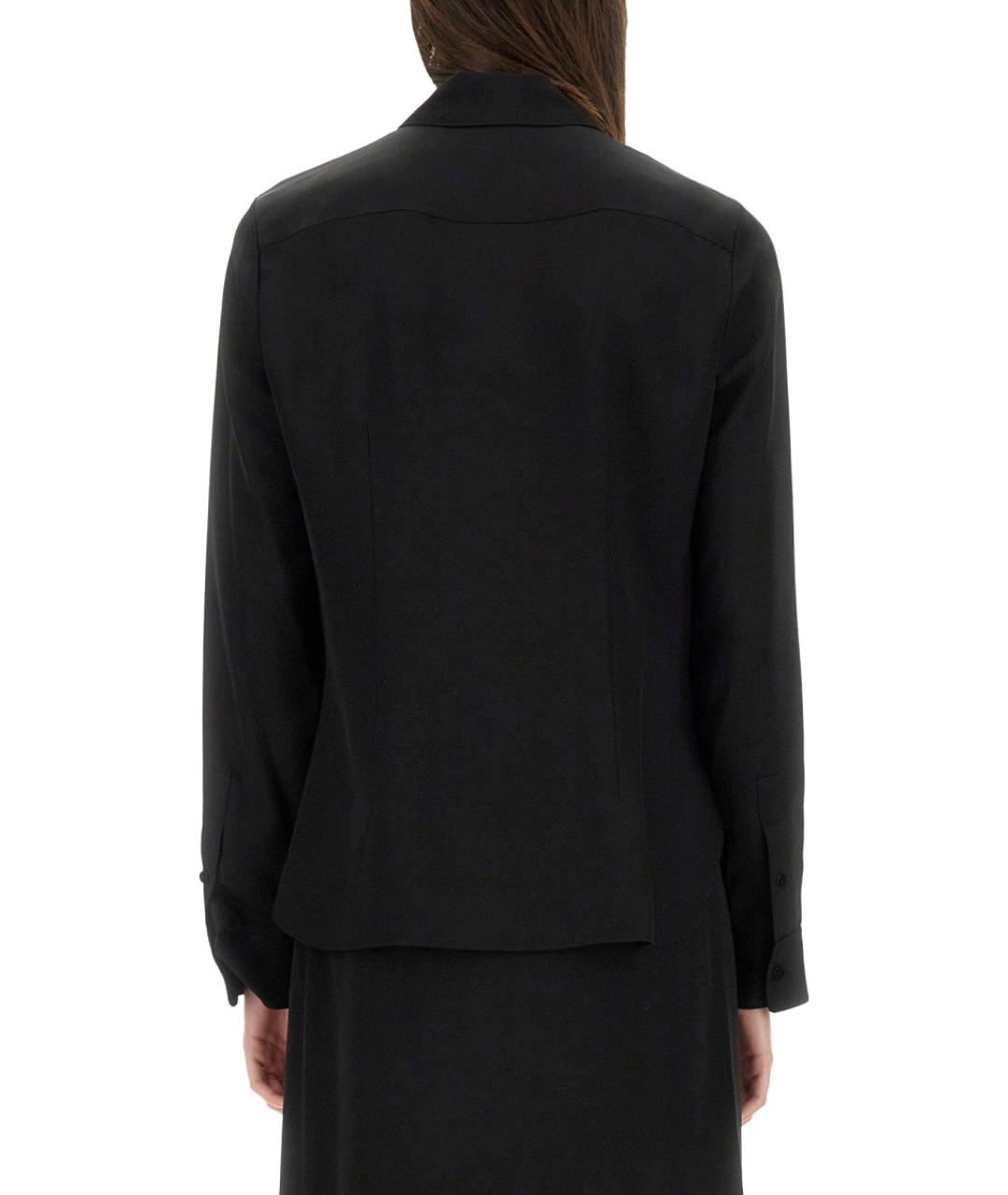 THEORY Черная шелковая рубашка, фото 5