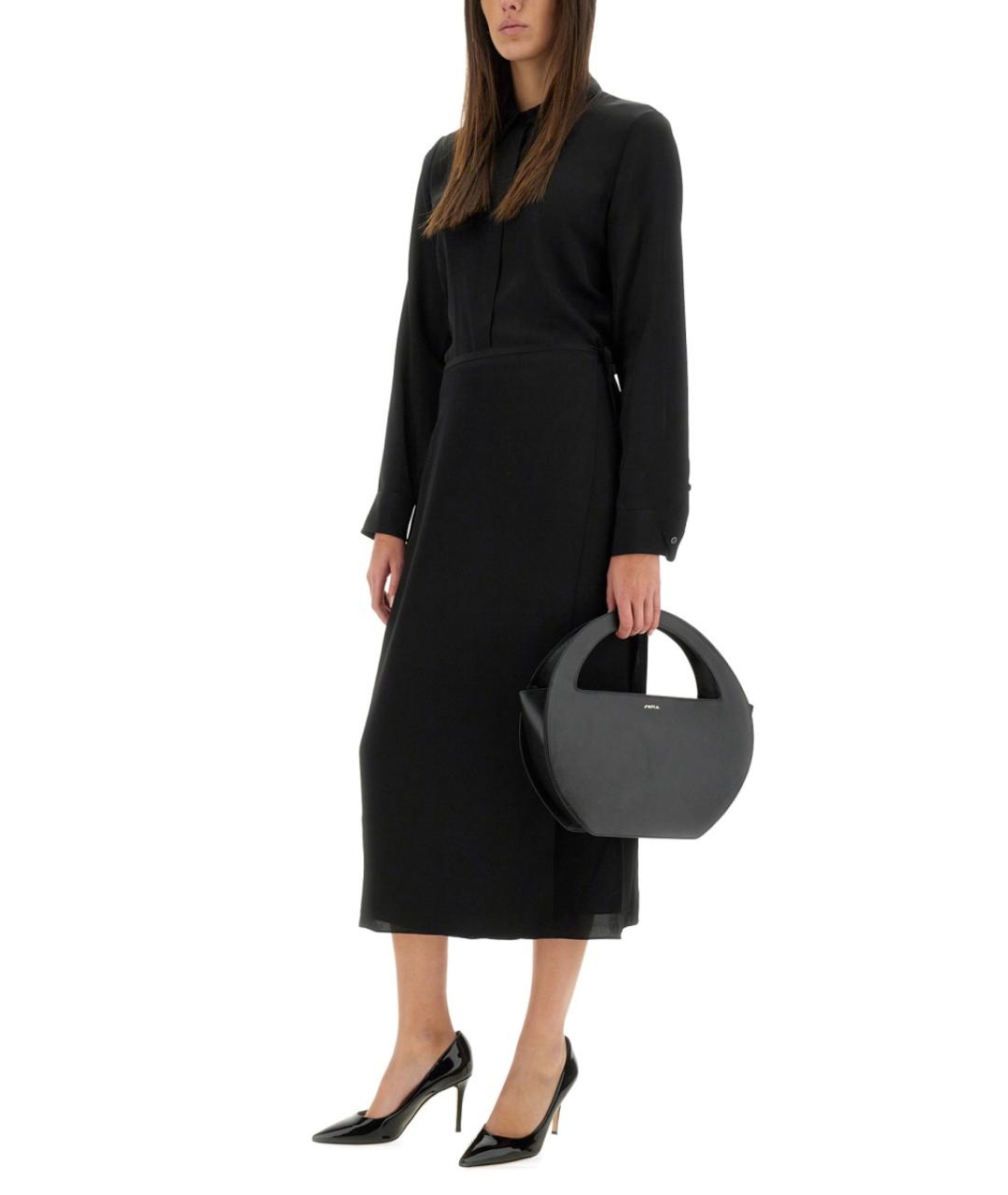 THEORY Черная шелковая рубашка, фото 3