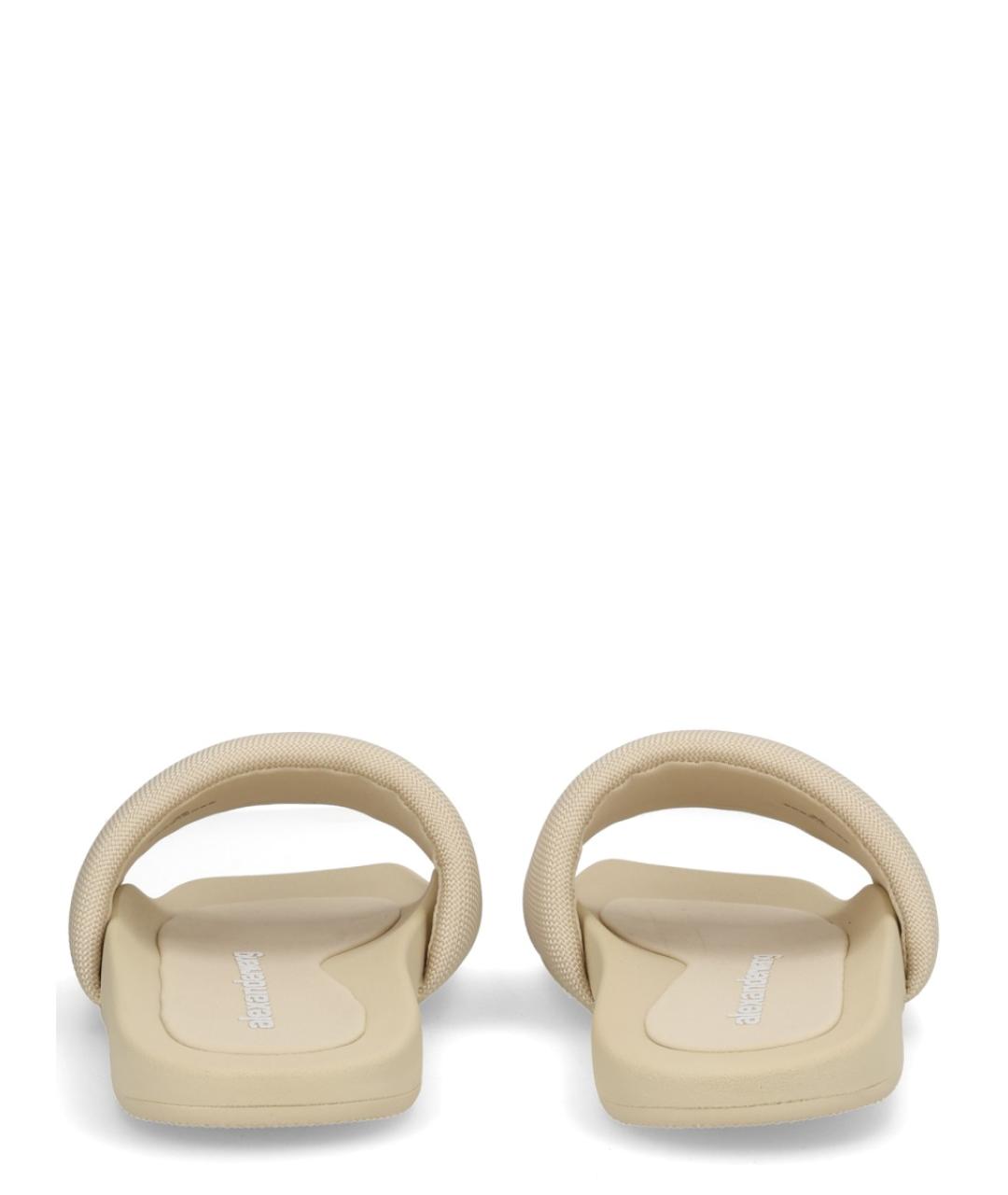 ALEXANDER WANG Розовые синтетические шлепанцы, фото 4