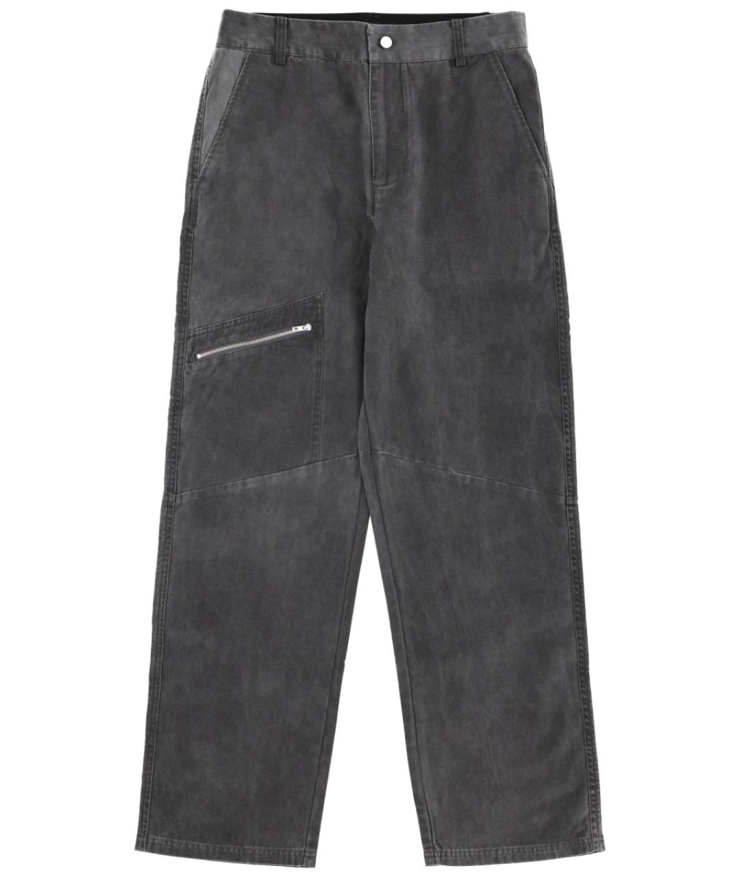 REPRESENT Черные хлопковые повседневные брюки, фото 1