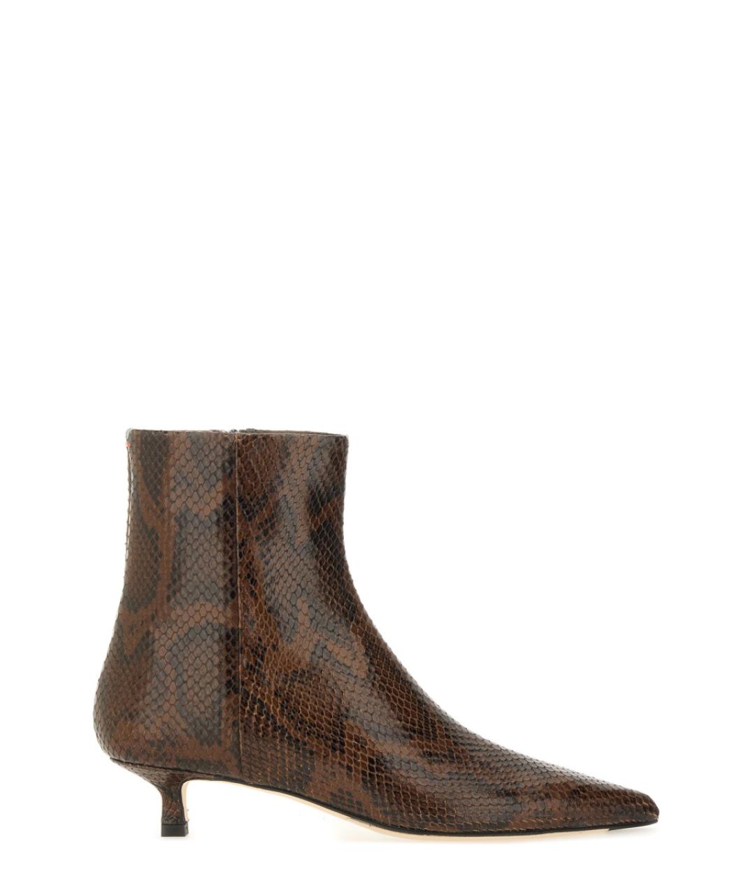 AEYDE Коричневые кожаные ботильоны, фото 1