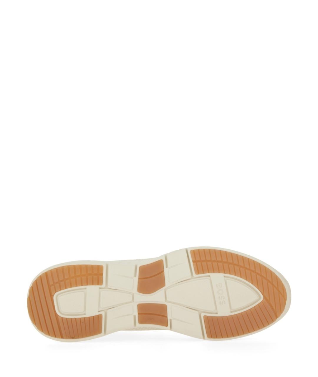 HUGO BOSS Белые кожаные низкие кроссовки / кеды, фото 5