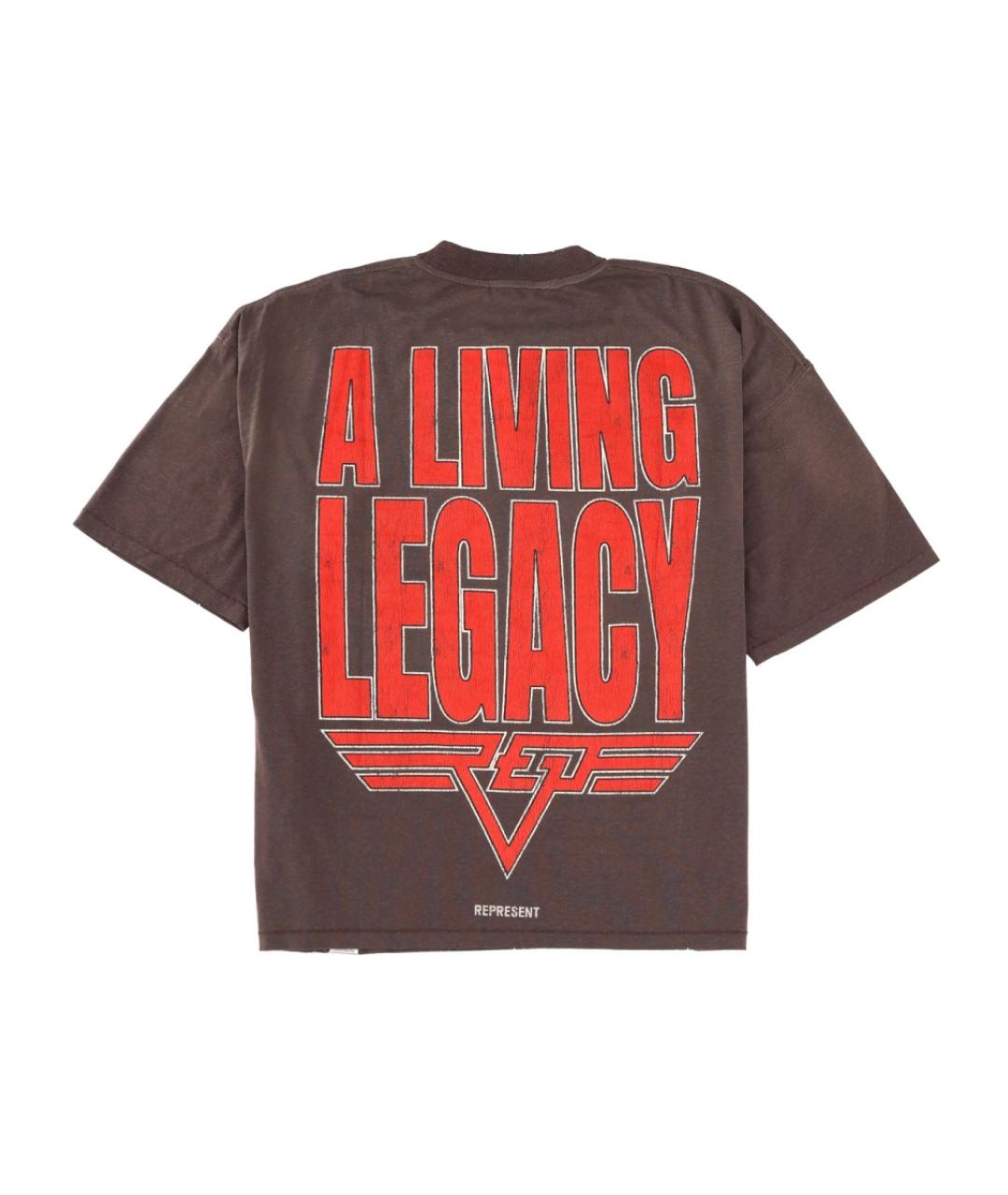 REPRESENT Черная хлопковая футболка, фото 2