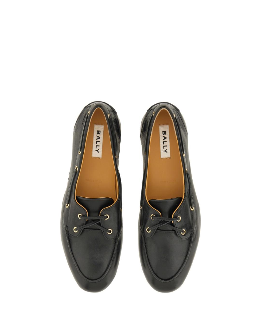 BALLY Черные кожаные лоферы, фото 5