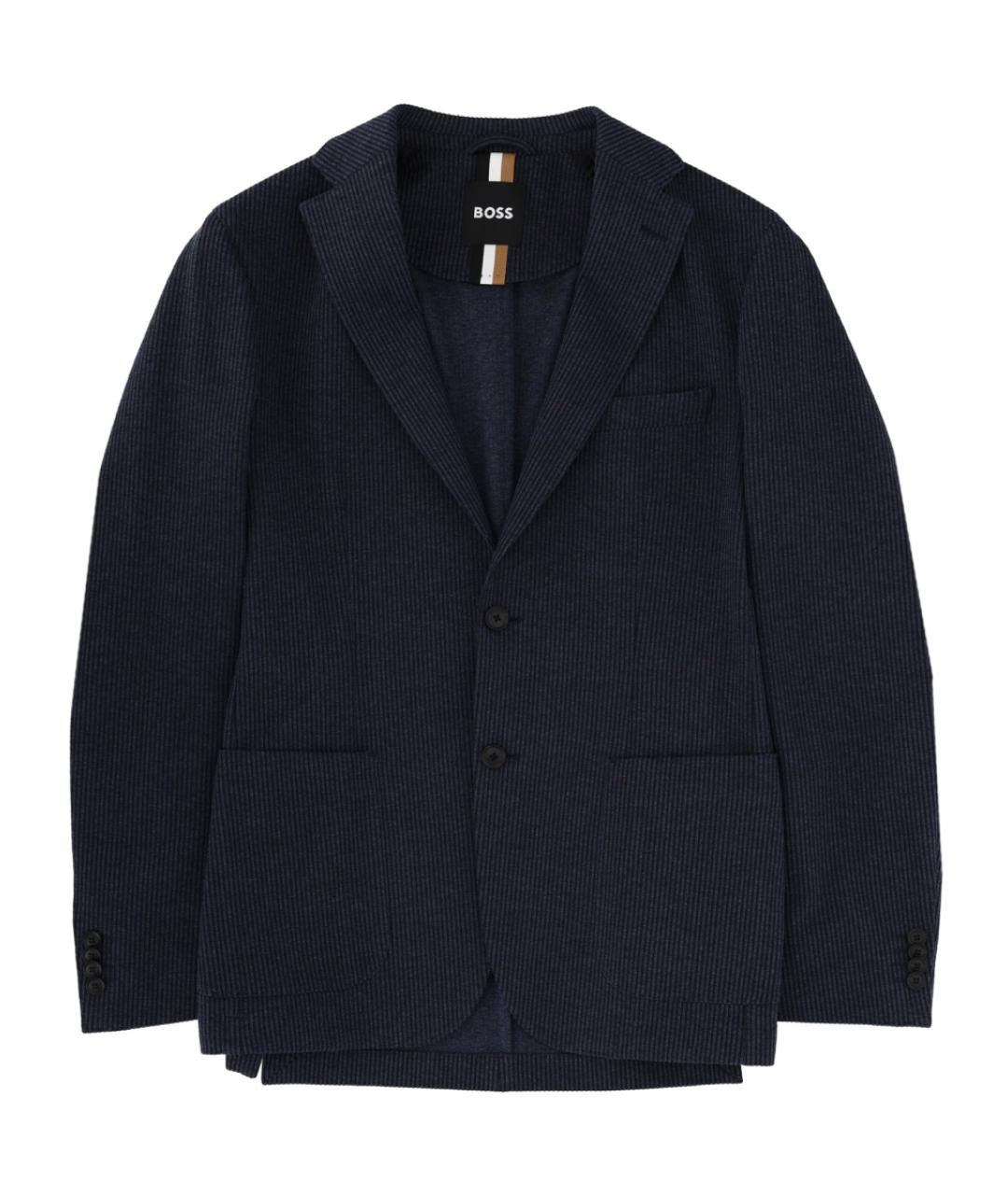 HUGO BOSS Синий хлопковый пиджак, фото 1