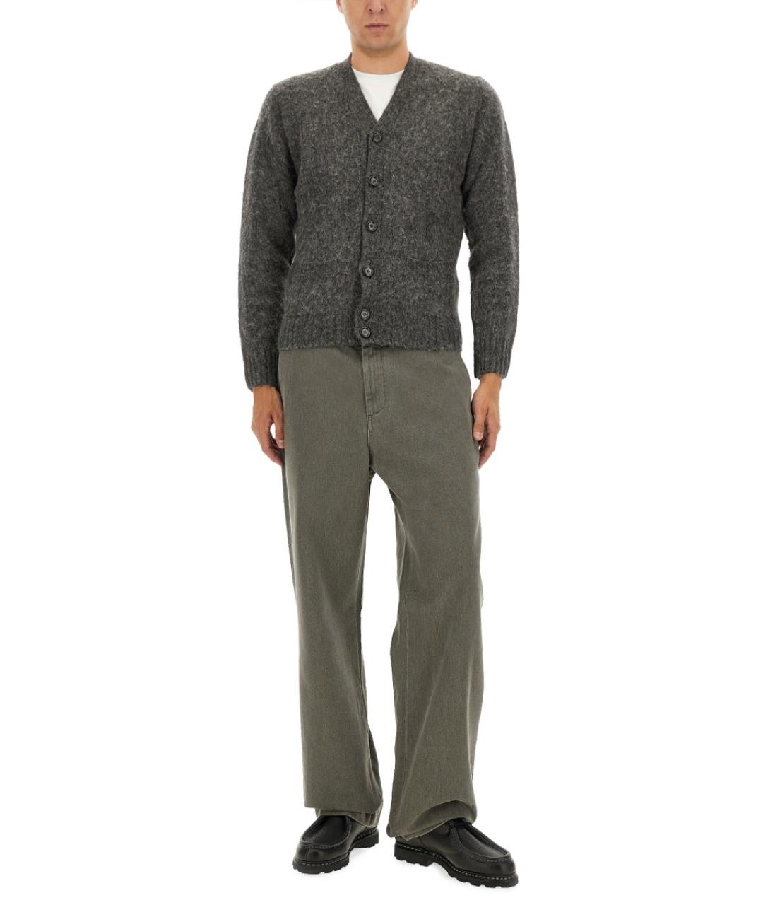 ASPESI Серый шерстяной кардиган, фото 2