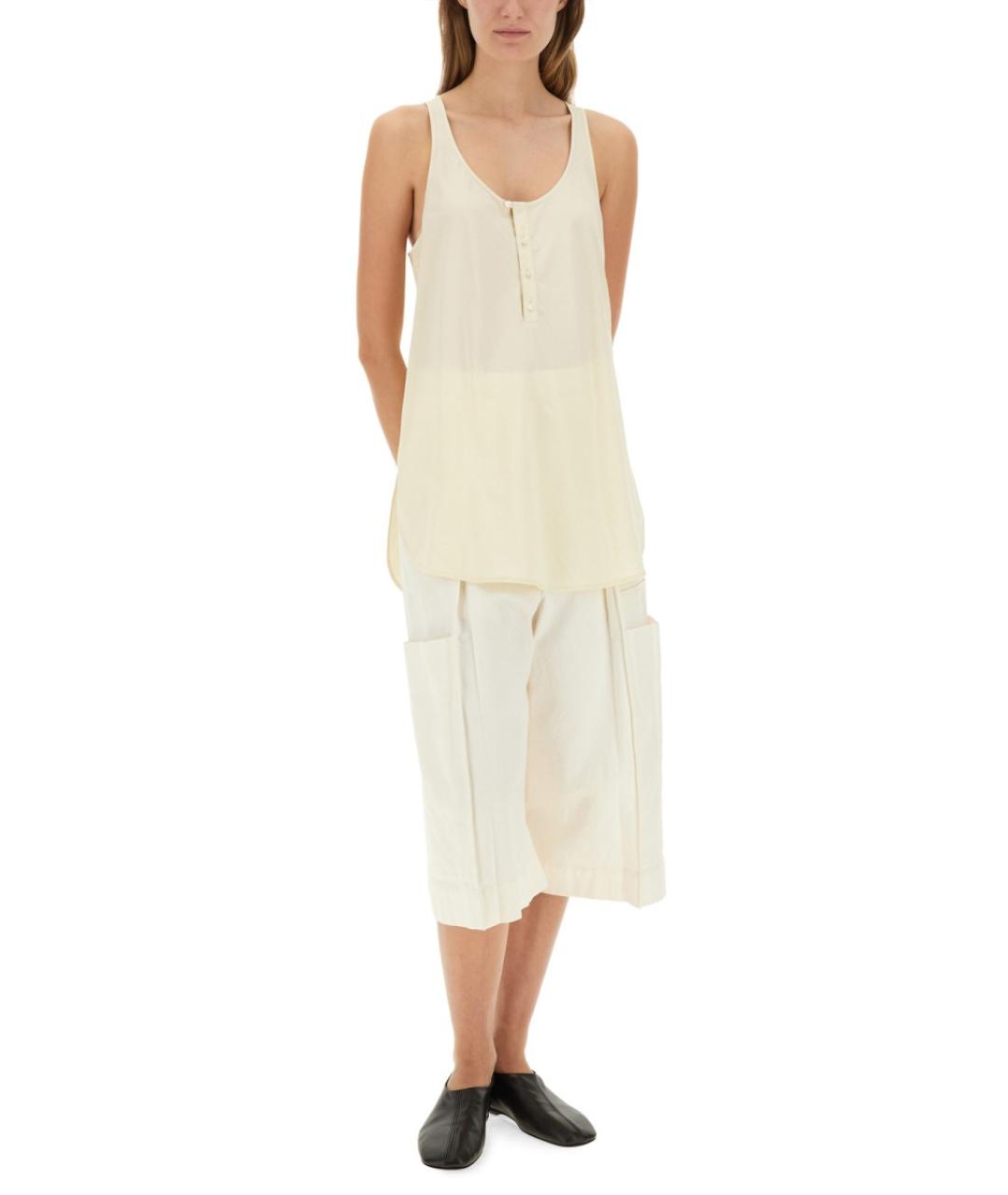 LEMAIRE Белая хлопковая блузы, фото 2