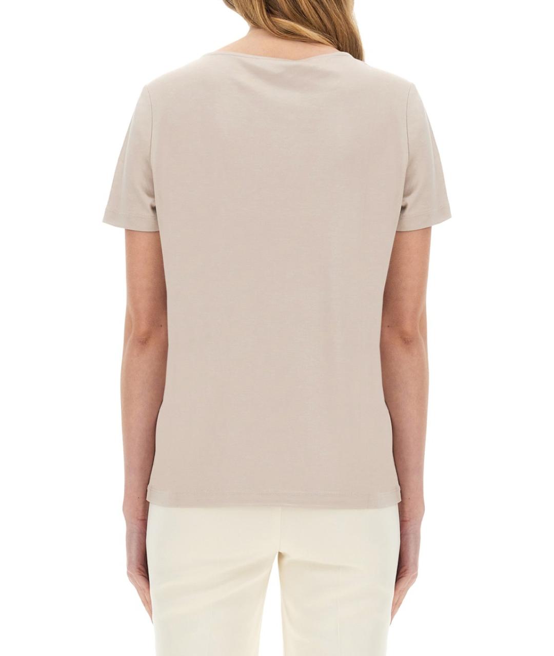 FAY Бежевая вискозная футболка, фото 3