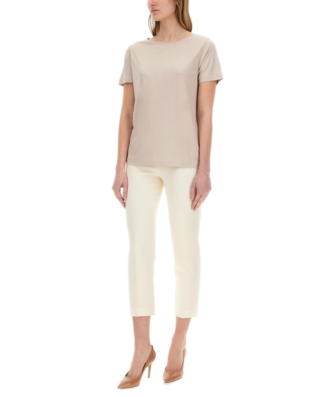 FAY Бежевая вискозная футболка, фото 2