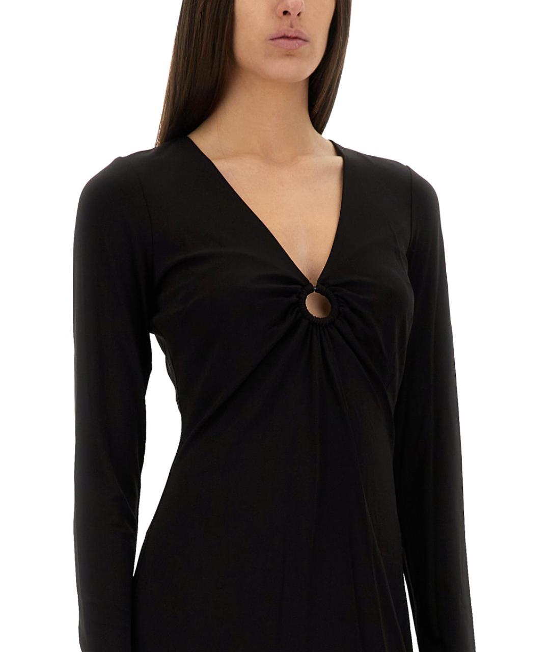 MICHAEL KORS Черное вискозное повседневное платье, фото 4