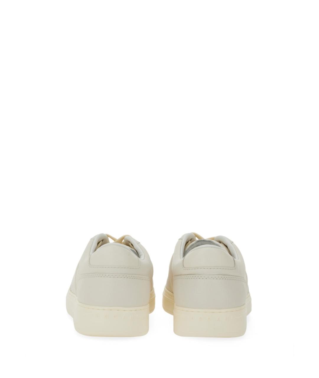 HOGAN Белые кожаные низкие кроссовки / кеды, фото 4
