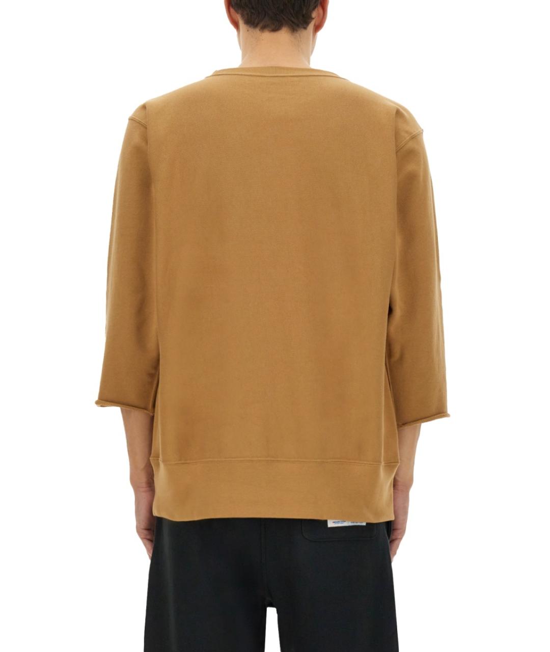 UNDERCOVER Бежевая хлопковая футболка, фото 4